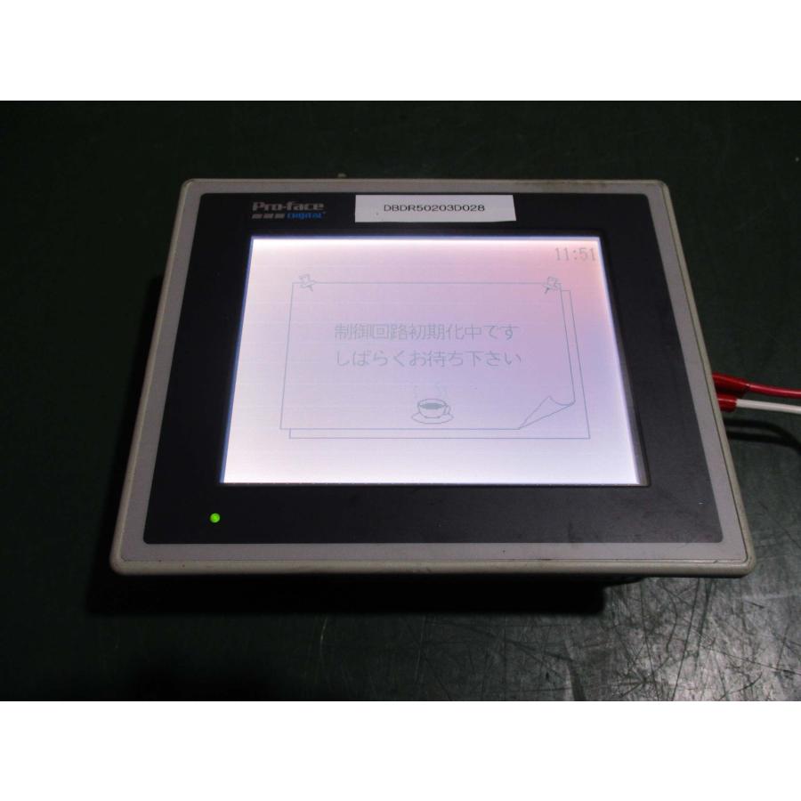 中古 PRO-FACE プログラマブル表示器 2880011-02 GP377-LG41-24V 通電