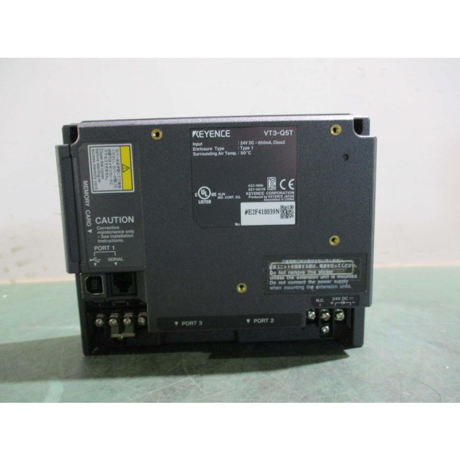 中古 KEYENCE VT3-Q5T タッチパネル 通電OK (DBFR51107C045 中古 KEYENCE VT3-Q5T タッチパネル 通電OK (DBFR51107C045