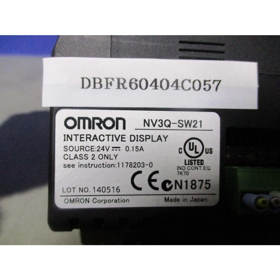 h*c様 OMRON 表示器　NV3Q-SW21 中古 OMRON NV3Q-SW21 プログラマブル表示器 通電OK