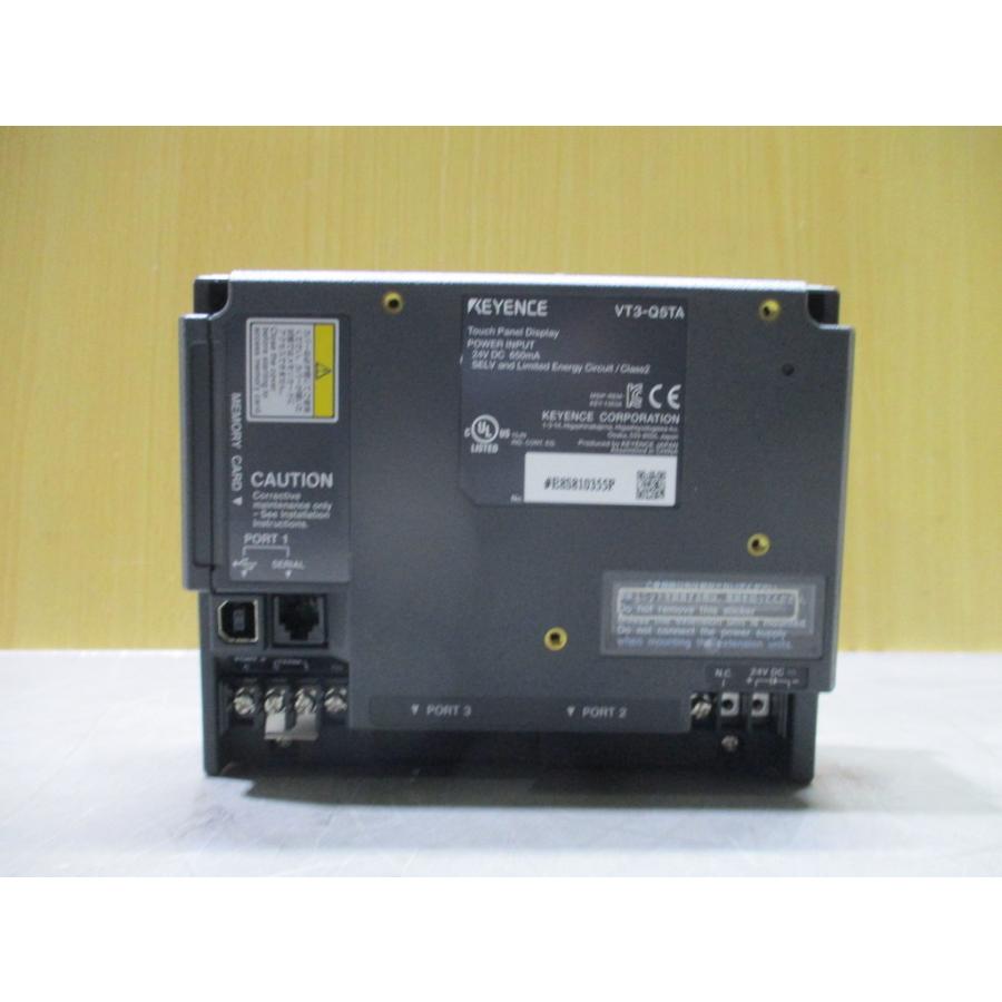 中古 KEYENCE VT3-Q5TA TOUCH PANEL DISPLAY 通電OK (DBFR80224D032