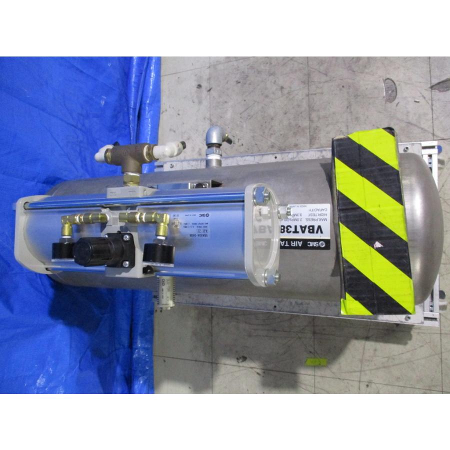 中古 SMC VBAT38S/VBA40A-04GN 0.1~1.0MPa 増圧弁用 エアタンク <送料 
