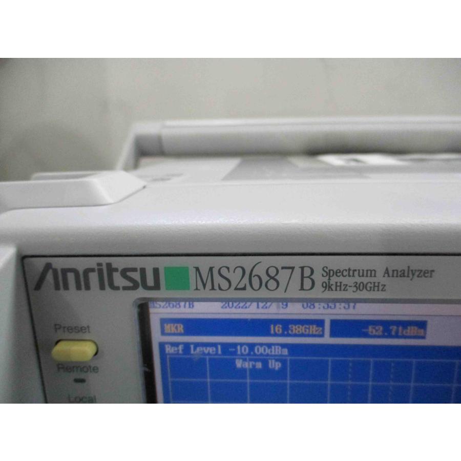 中古 Anritsu MS2687B 9 KHz-30 GHz、-100+30 dBm スペクトラムアナライザー op 1/MX268730A ...