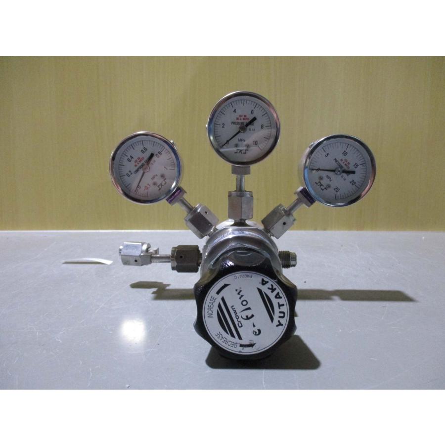 中古 YUTAKA CROWN E-FLOW P40741C 圧力調節器 L88SSA-5W-5A2A2R
