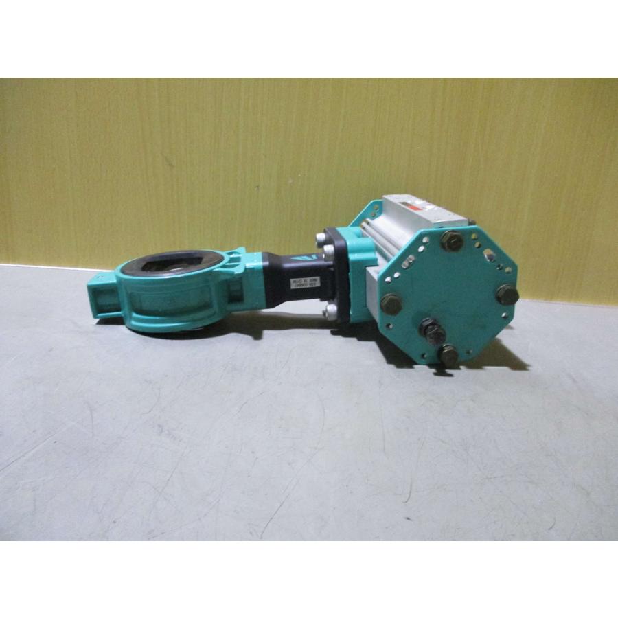 中古 巴バルブ株式会社 1-KS エアーシリンダー バタフライバルブ 中古 巴バルブ株式会社 1-KS エアーシリンダー バタフライバルブ