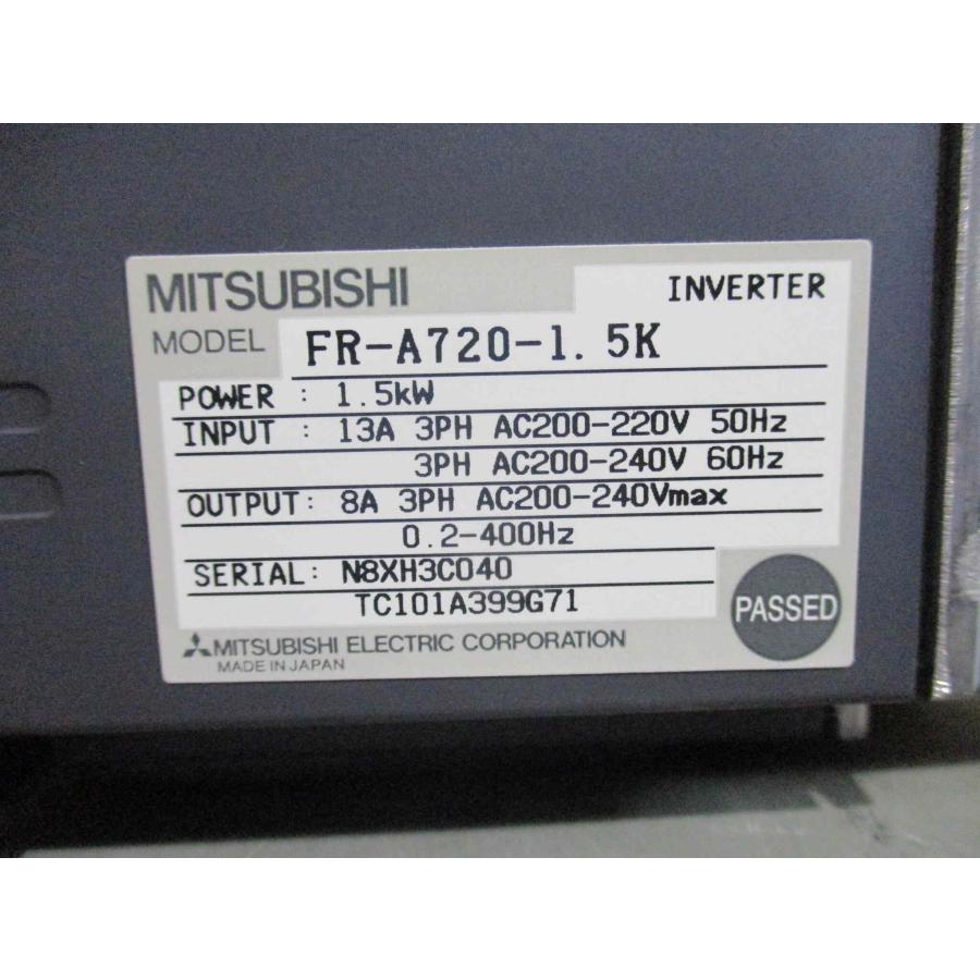 新古 MITSUBISHI FREQROL-A700 INVERTER FR-A720-1.5K インバーター