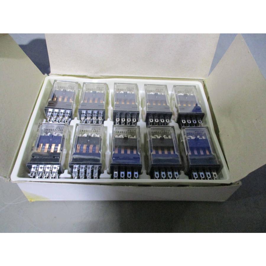 新古 OMRON MY4N 100/110VAC ミニパワーリレー 10個(EAWR60613C076 