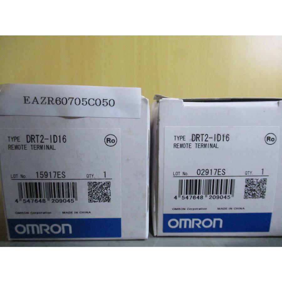 新古 OMRON REMOTE TERMINAL DRT2-ID16 リモートI/Oターミナル 2個