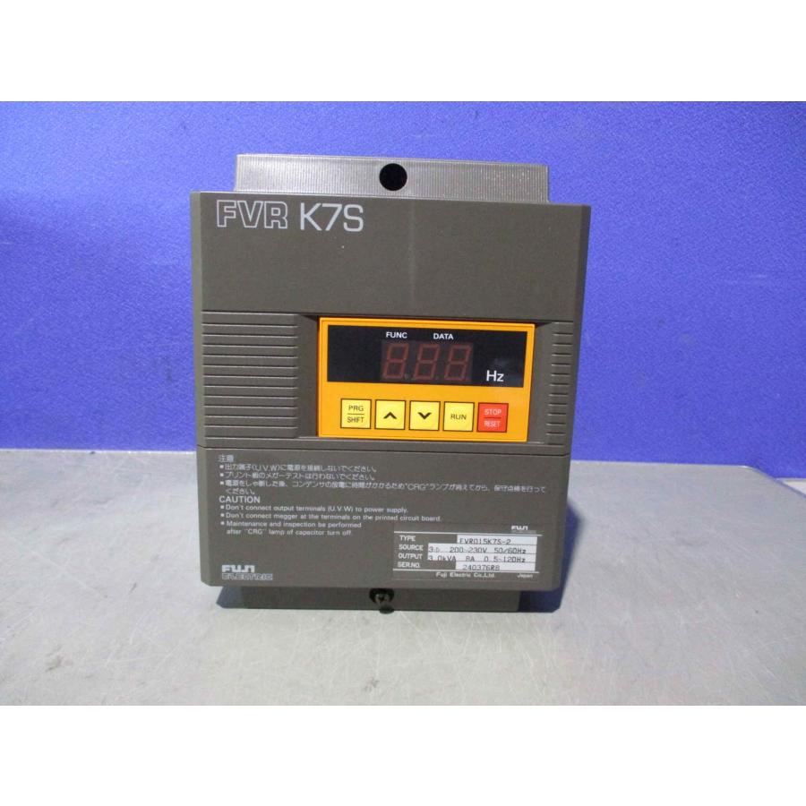 新古 FUJI ELECTRIC インバータ FVR015K7S-2 50/60Hz