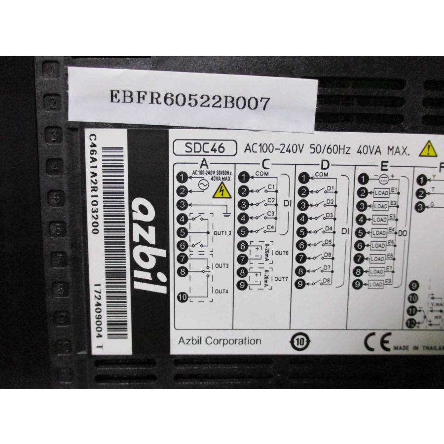 新古azbil デジタル指示調節計 SDC46(EBFR60522B007) : growdetrading