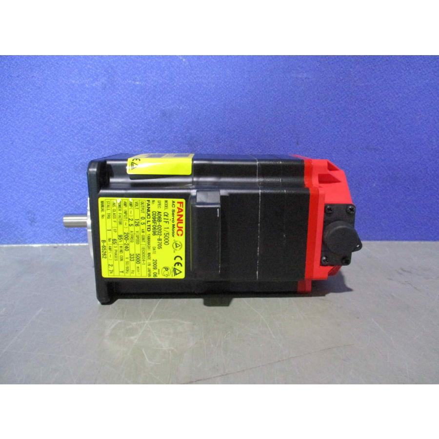 新古 FANUC aiF 1/5000 A06B-0202-B705 サーボモータ/A860-2010-T341 (EBKR60725A015)の画像
