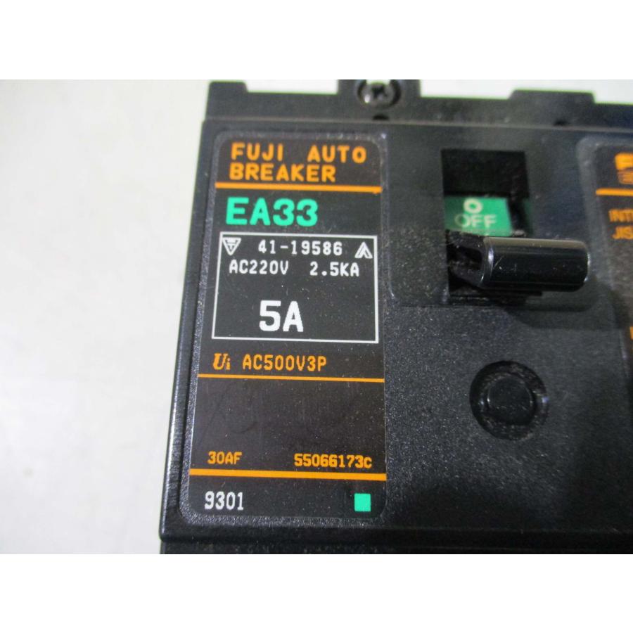 新古 Fuji Electric EA33 AUTO BREAKER 5A AC220V 2.5kA(FALR50124B040