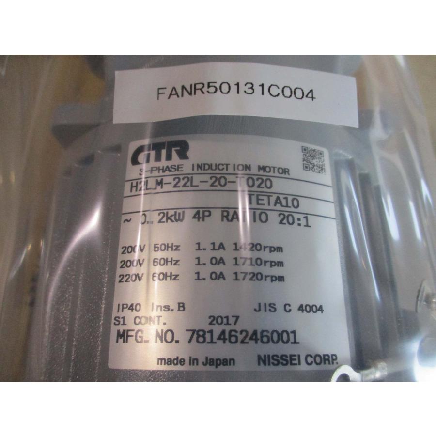 新古 NISSEI GTR THREE PHASE INDUCTION MOTOR H2LM-22L-20-T020 三相 