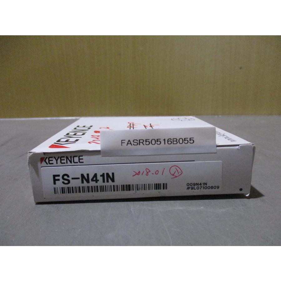 新古 KEYENCE FS-N41N ファイバーセンサーアンプ(FASR50516B055