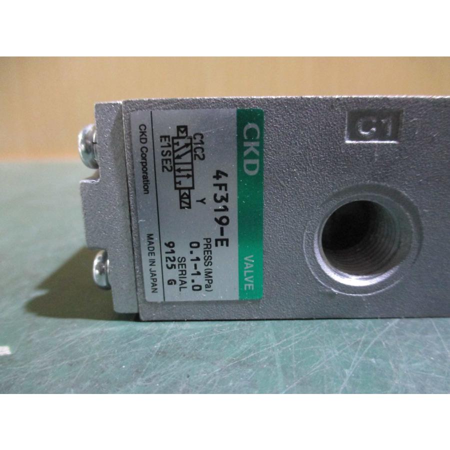 中古CKD 4Fシリーズ 空気圧バルブ パイロット式5ポート弁 4F319