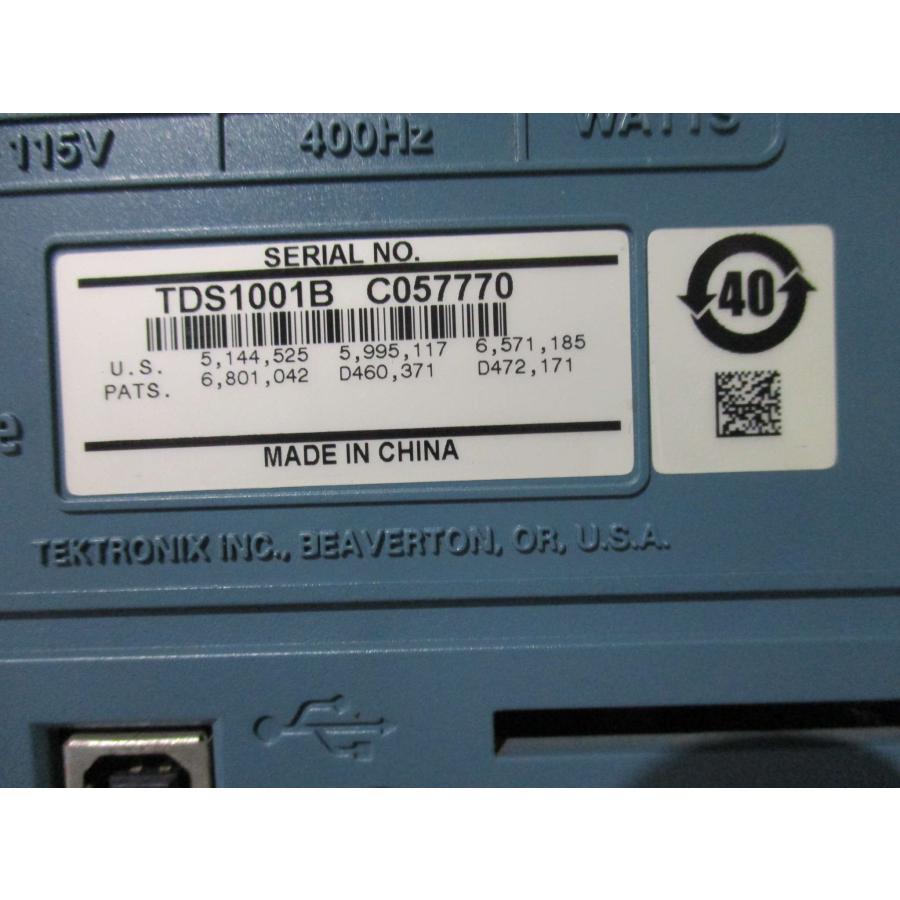 中古 Tektronix 2ch デジタルオシロスコープ TDS1001B 40MHz