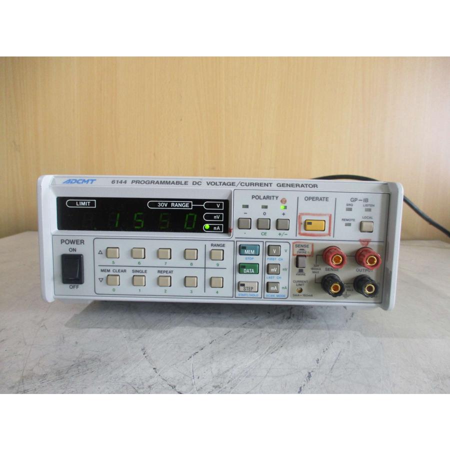 中古 ADCMT 6144 PROGRAMMABLE DC VOLTAGE/CURRENT GENERATOR
