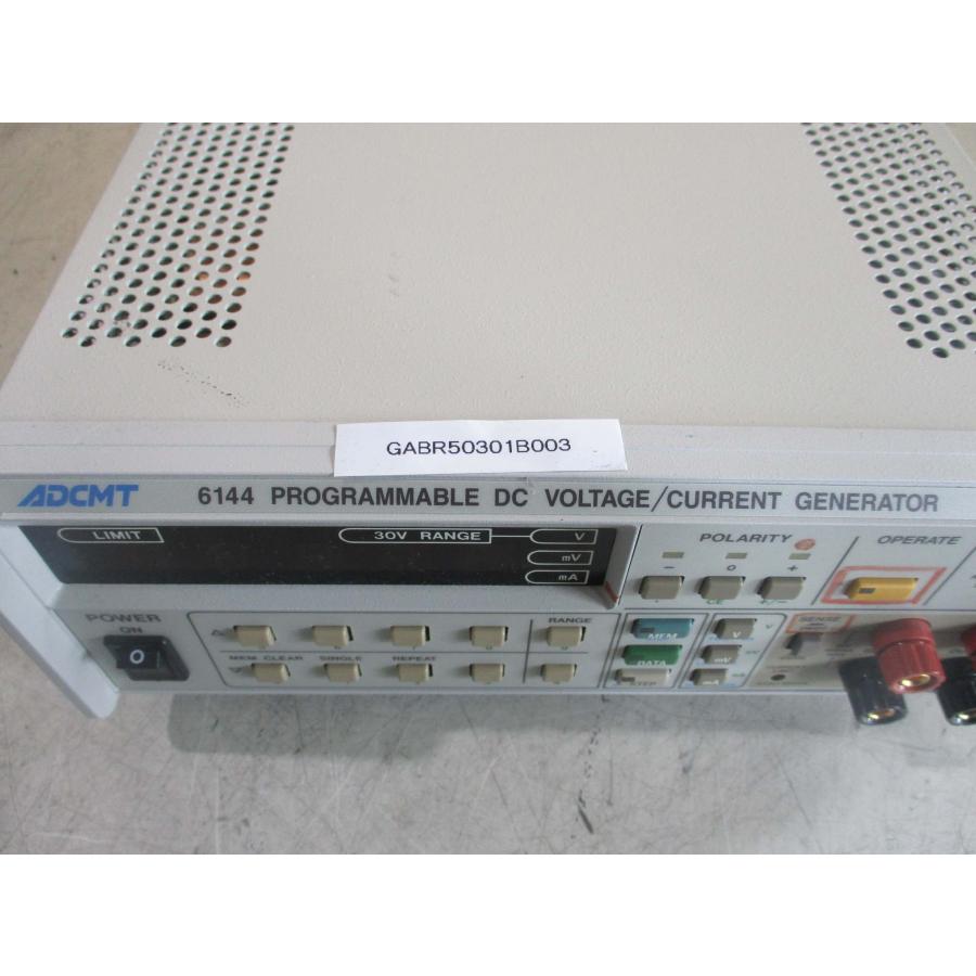 中古 ADCMT 6144 PROGRAMMABLE DC VOLTAGE/CURRENT GENERATOR