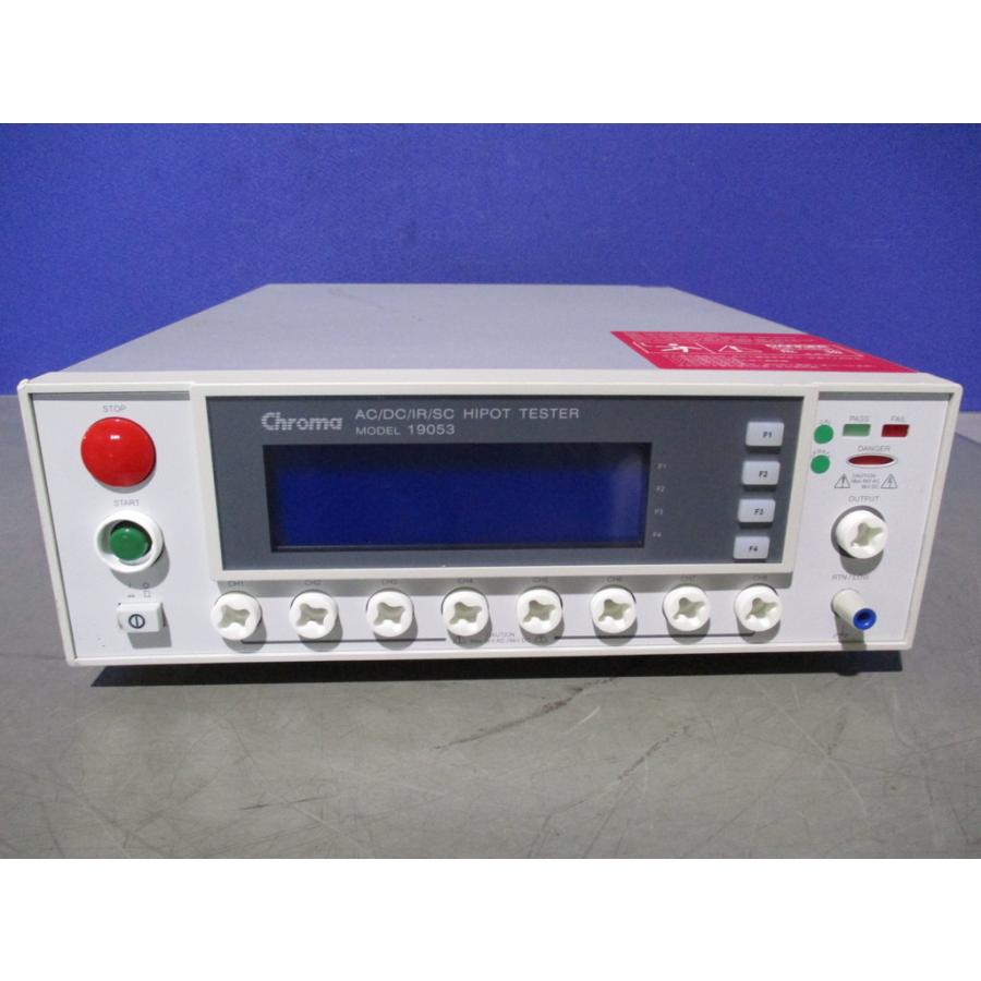 中古 Chroma 19053 8ch マルチスキャナ内蔵型AC耐圧/DC耐圧/絶縁抵抗