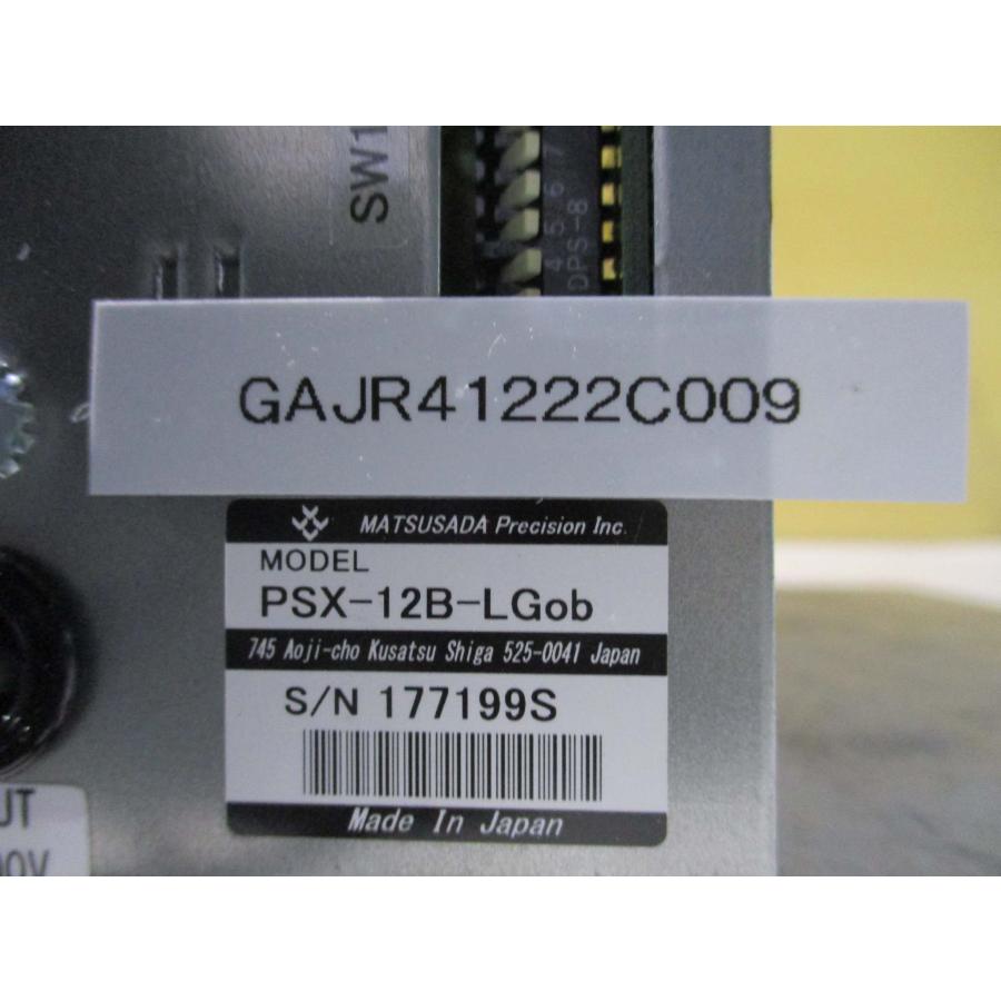 販売証明書付き MATSUSADA 直流安定化電源 PSX-12B-LGob AV100V 通電OK(GAJR41222C009)