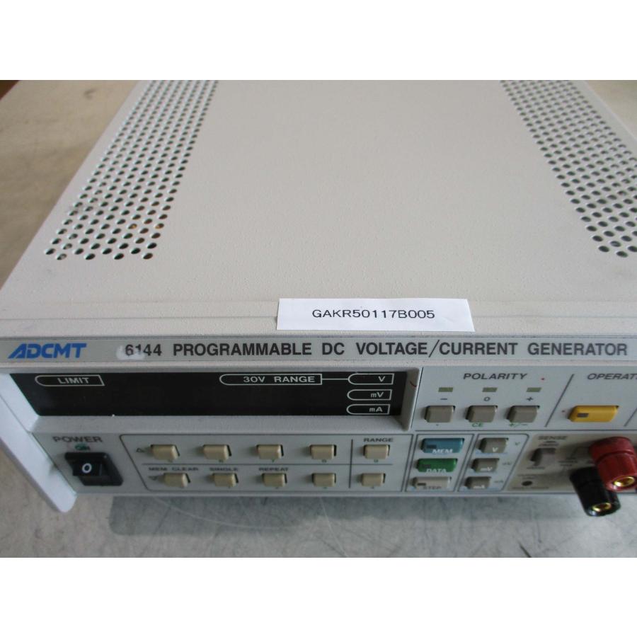 中古ADCMT 6144 PROGRAMMABLE DC VOLTAGE/CURRENT GENERATOR