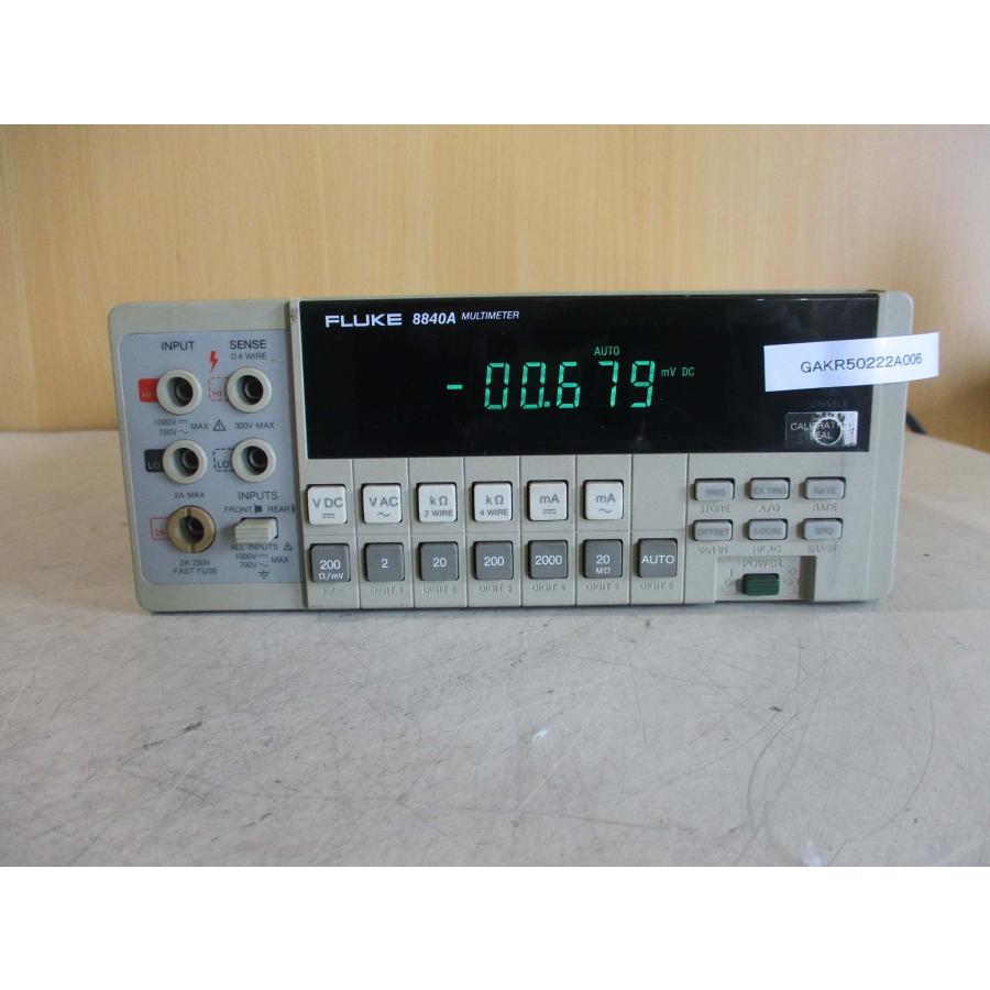 中古 FLUKE MULTIMETER 8840A デジタルマルチメーター 通電OK