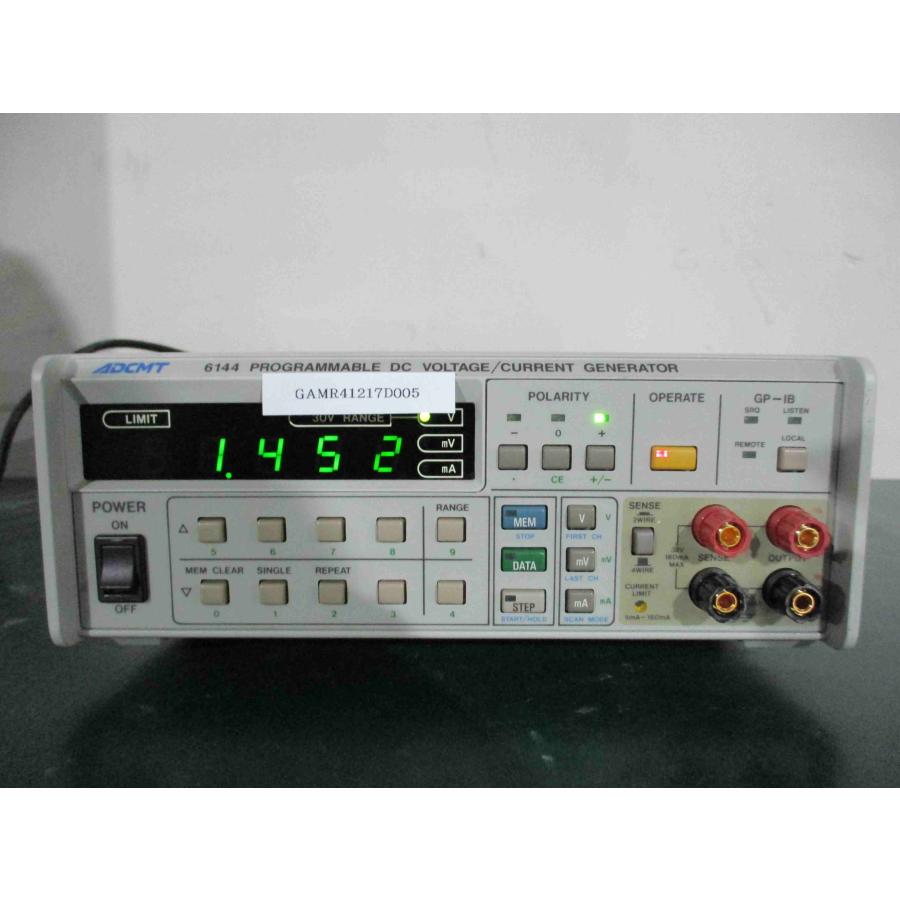 中古 ADCMT 6144 PROGRAMMABLE DC VOLTAGE/CURRENT GENERATOR