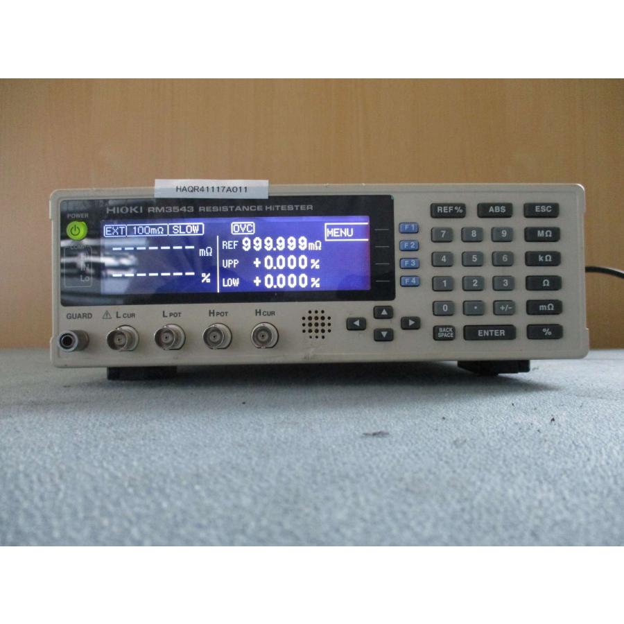 中古 HIOKI 抵抗計 RM3543(HAQR41117A011)の画像