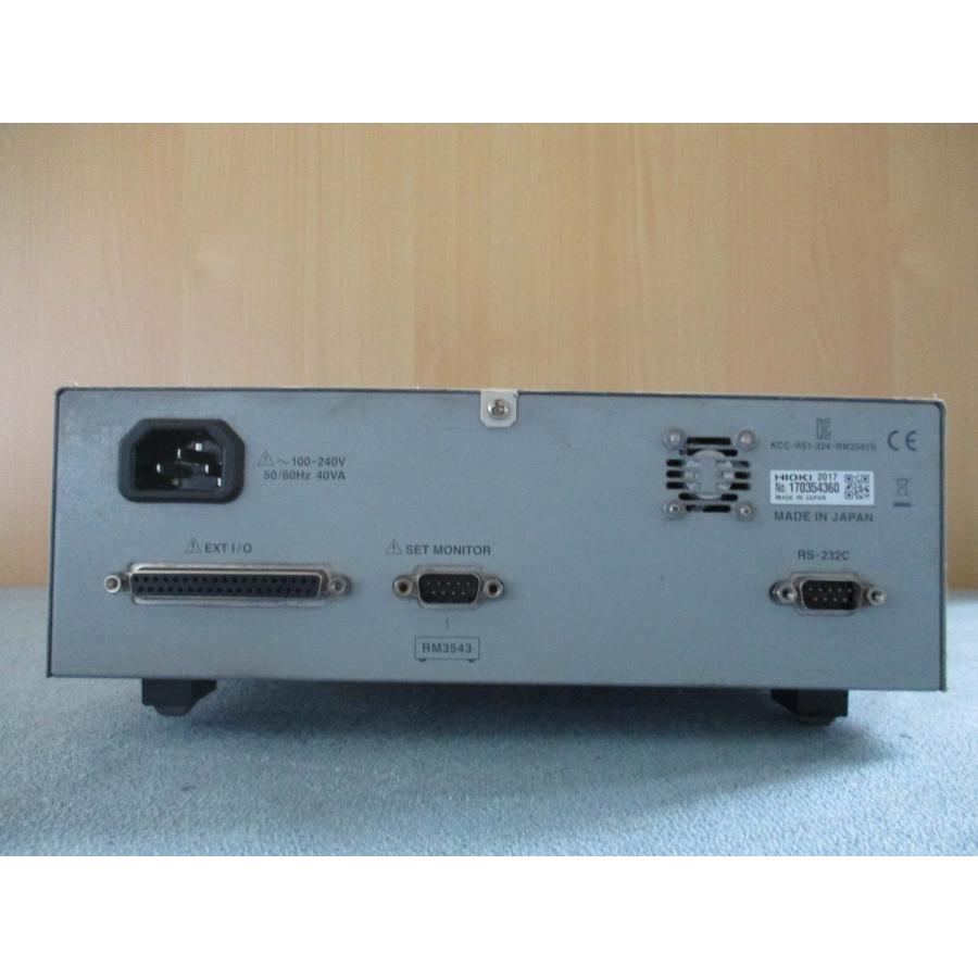 中古 HIOKI 抵抗計 RM3543(HAQR41117A011)の画像