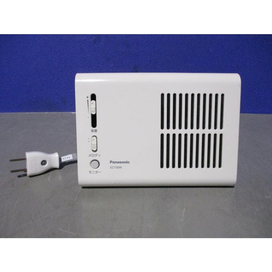 中古 Panasonic EC730W メロディサイン 3種音 ホワイト玄関チャイム