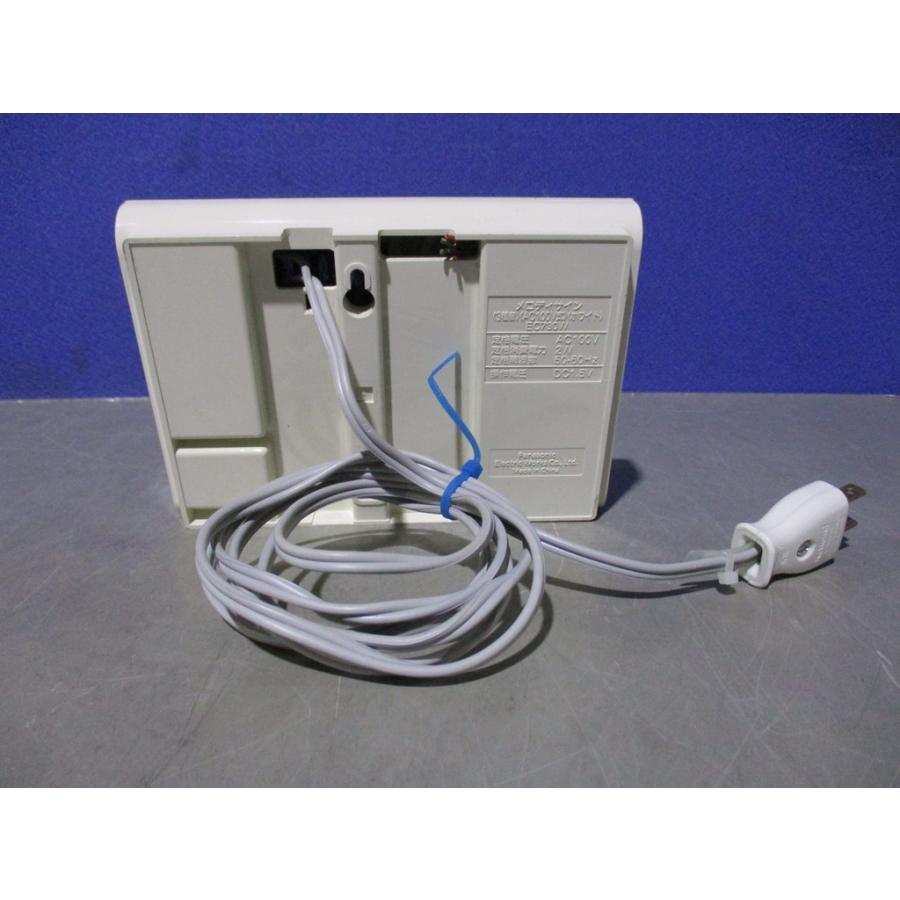 中古 Panasonic EC730W メロディサイン 3種音 ホワイト玄関チャイム