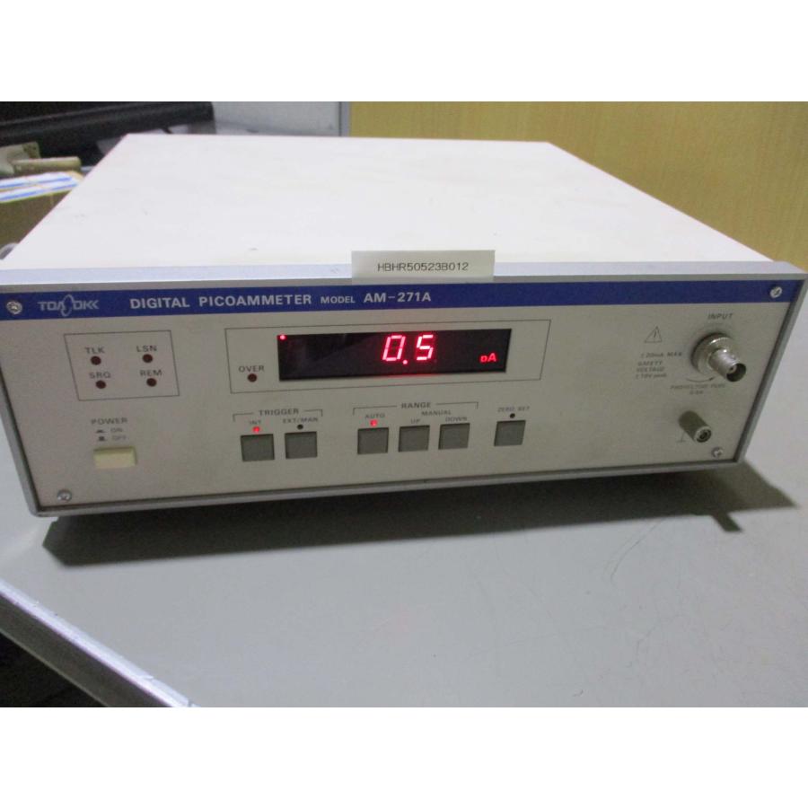 取寄品  TOA DIGITAL PICOAMMETER AM-271A デジタルピコアンメーター AC100V 通電OK＜送料別＞(HBHR50523B012)