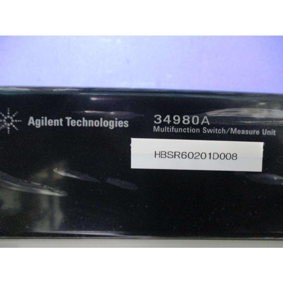 中古 AGILENT TECHNOLOGIES UNIT 34980A 通電OK (HBSR60201D008)の画像