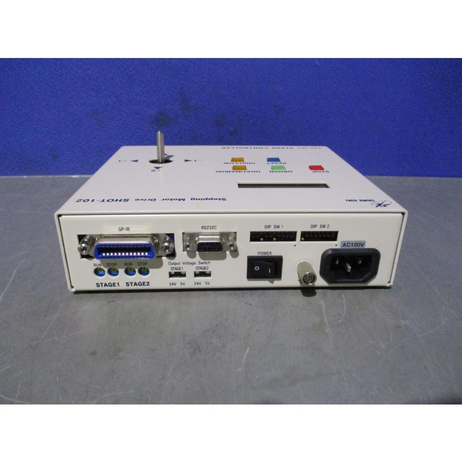 中古 シグマ光機 2軸ステージコントローラ SHOT-102 ＜通電OK