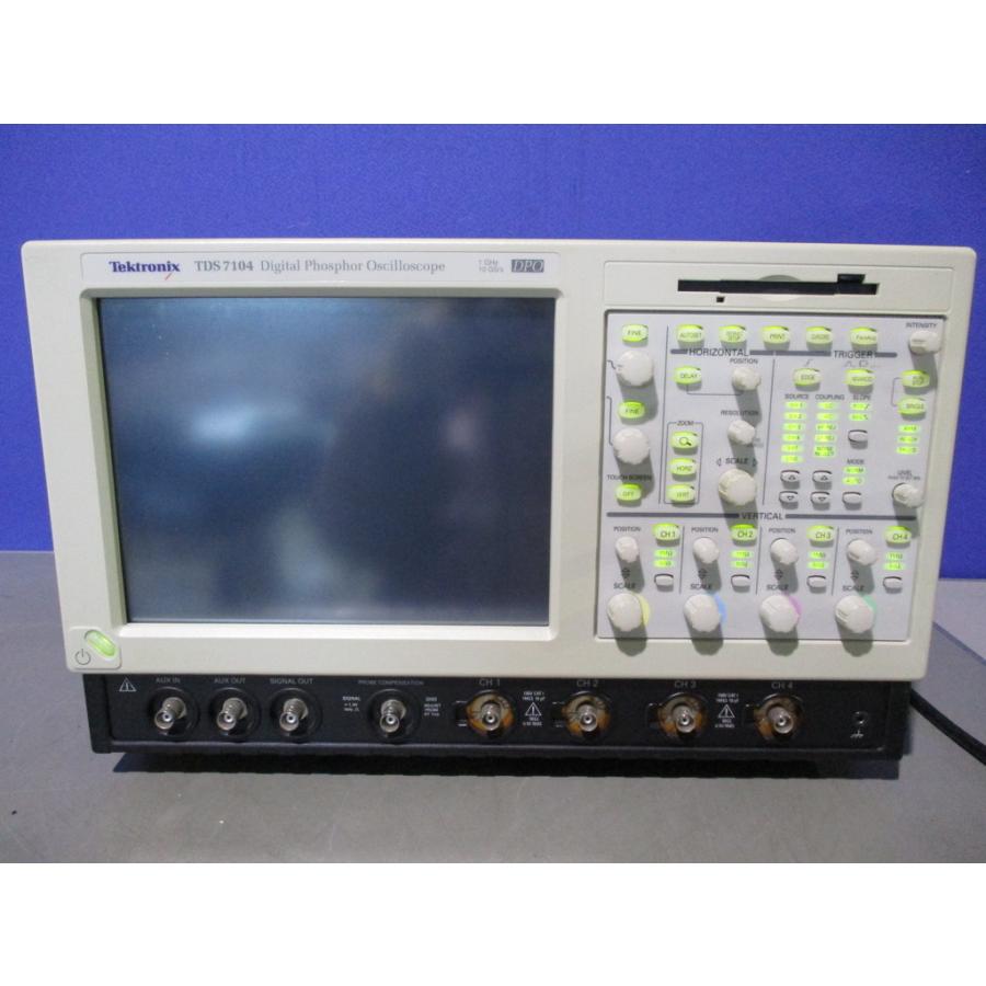 中古 Tektronix TDS7104 ディジタルオシロスコープ 1GHz 通電OK <画面 