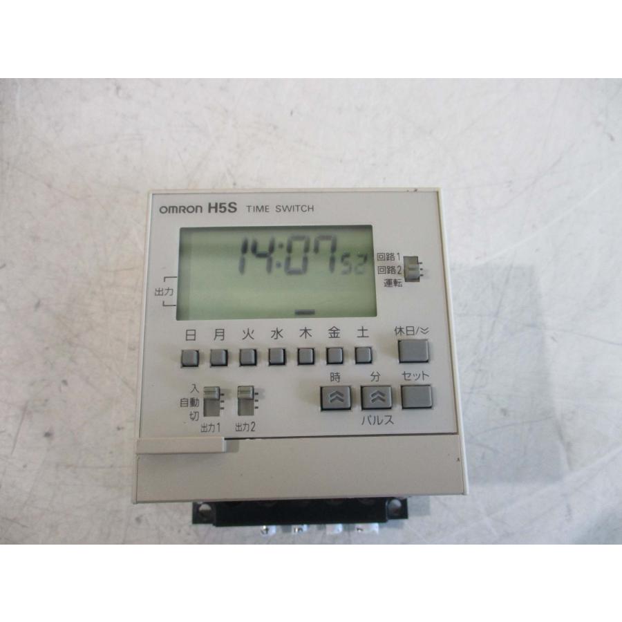 中古 OMRON TIME SWITCH H5S-WFA2 デジタル・タイムスイッチ 