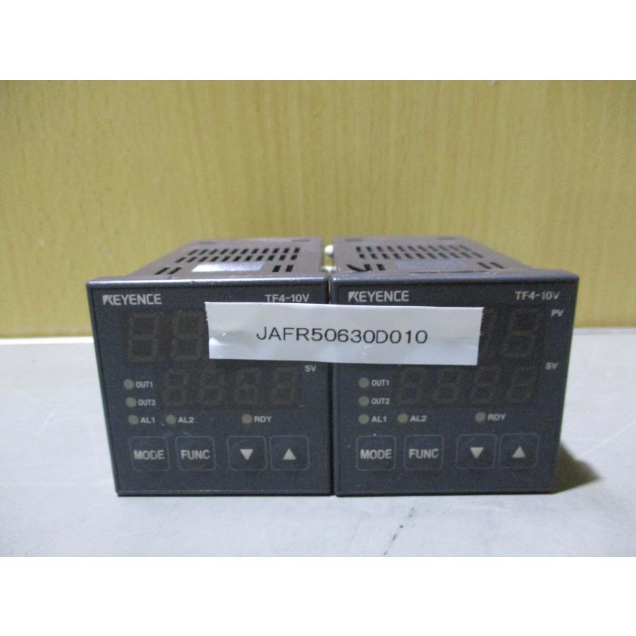 中古 KEYENCE TF4-10V 温度調節器 ＜2個＞(JAFR50630D010 