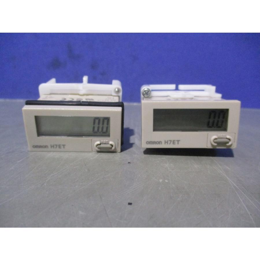 中古 OMRON H7ET-N 小型タイムカウンタ 2個 (JAFR70808C205 