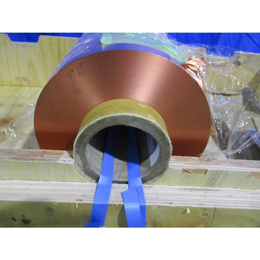 新古銅板 銅箔コイル 銅条 純銅99.9％コイル サイズ 0.006*400MM