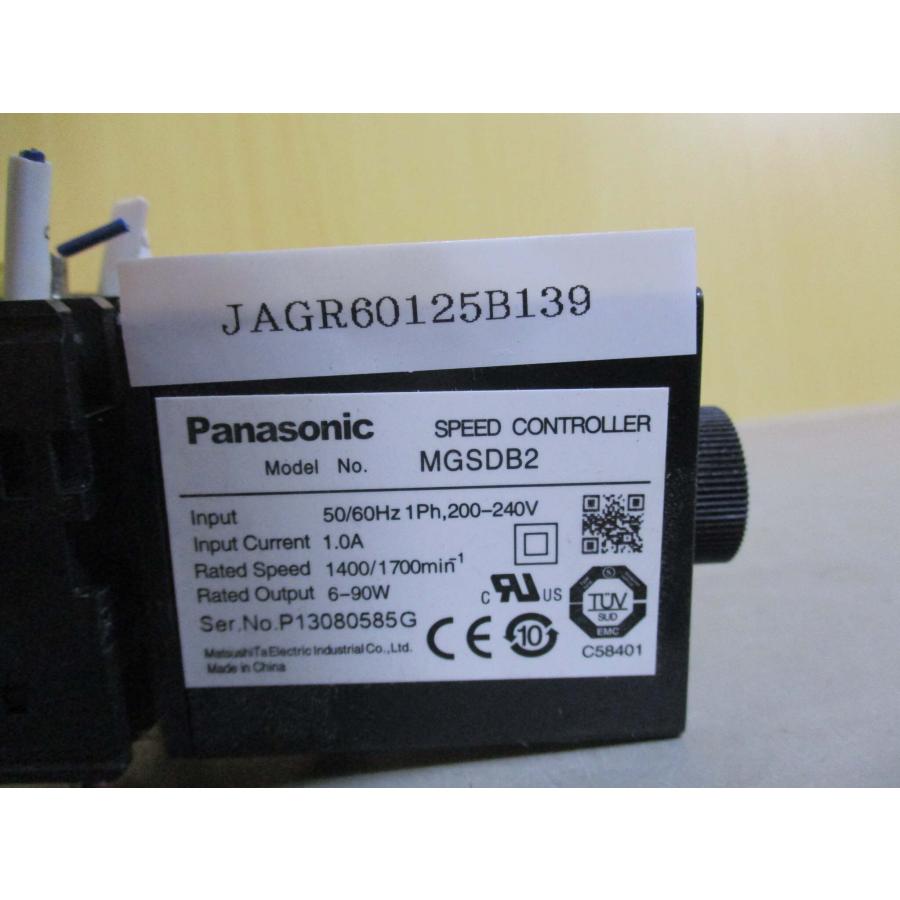 中古 Panasonic MGSDB2 Speed Controller (JAGR60125B139) : growdetrading ...