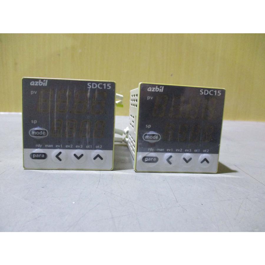 中古 AZBIL SDC15 デジタル指示調節計 2個(JAHR60808D135