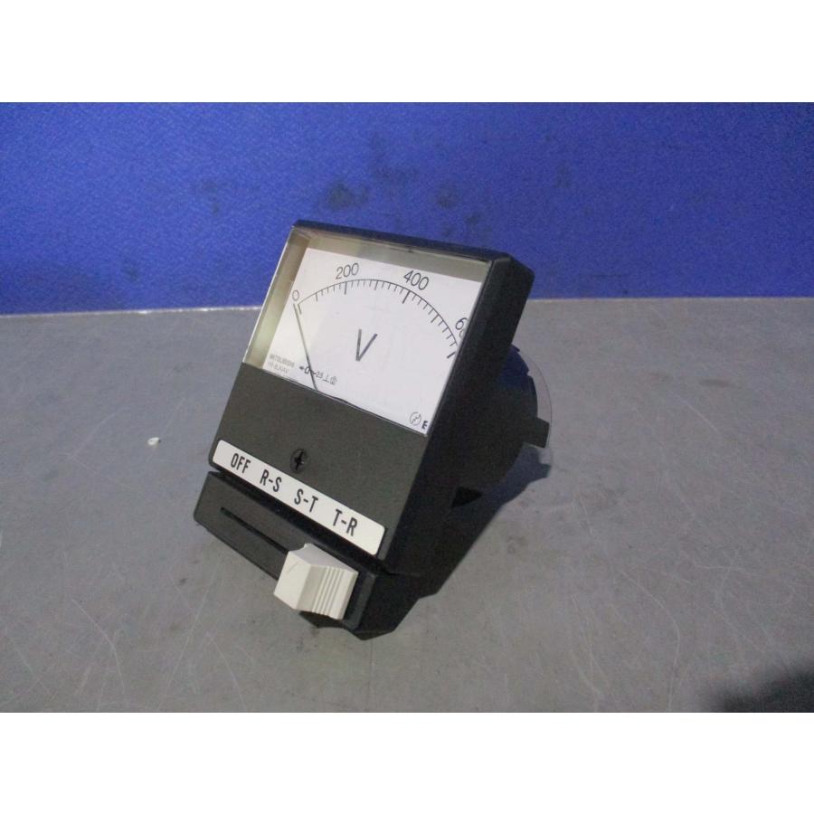 中古 三菱電機 YR-8UNAV 切換スイッチ付計器 交流電圧計 中古 三菱電機 YR-8UNAV 切換スイッチ付計器 交流電圧計