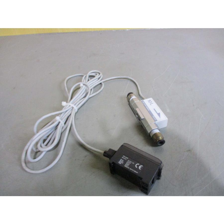 中古 KEYENCE FLOW SENSOR FD-V40/ FD-A10 流量センサ アンプ 