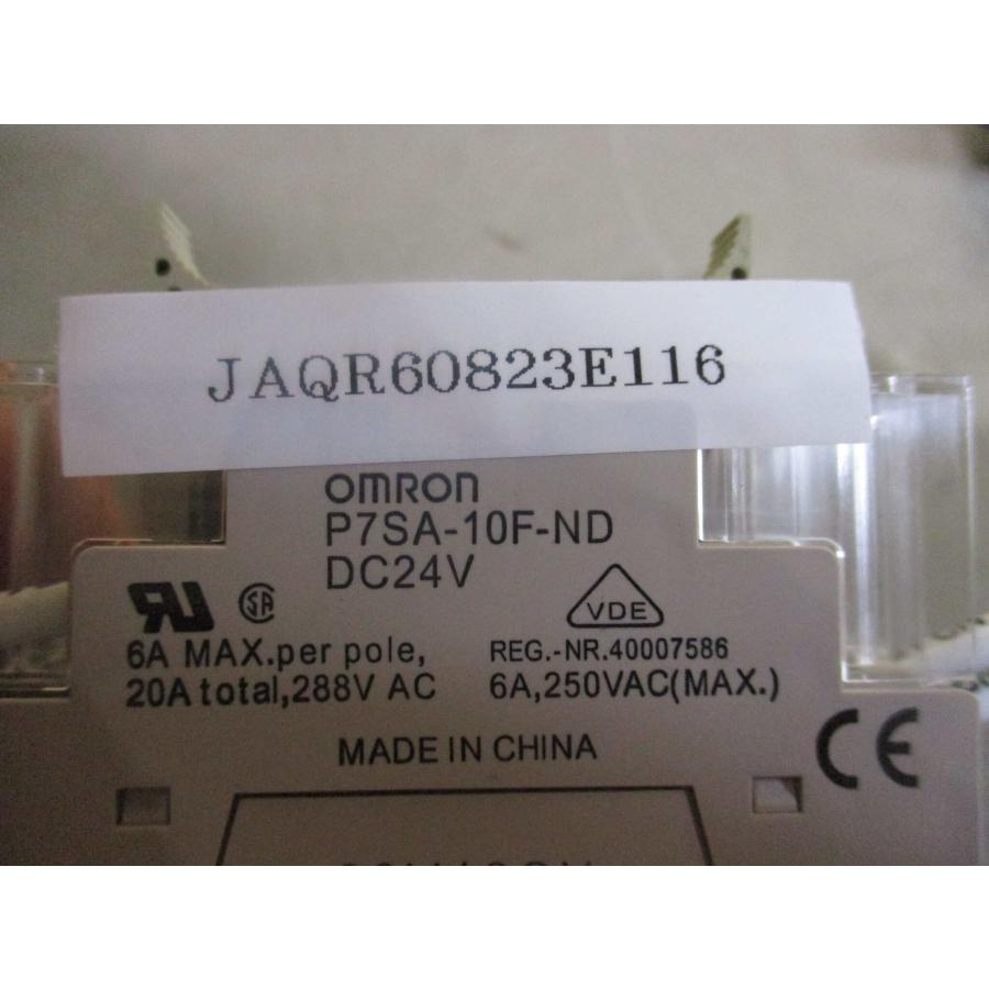 中古 OMRON P7SA-10F-ND DC24V セーフティリレーソケット 6個