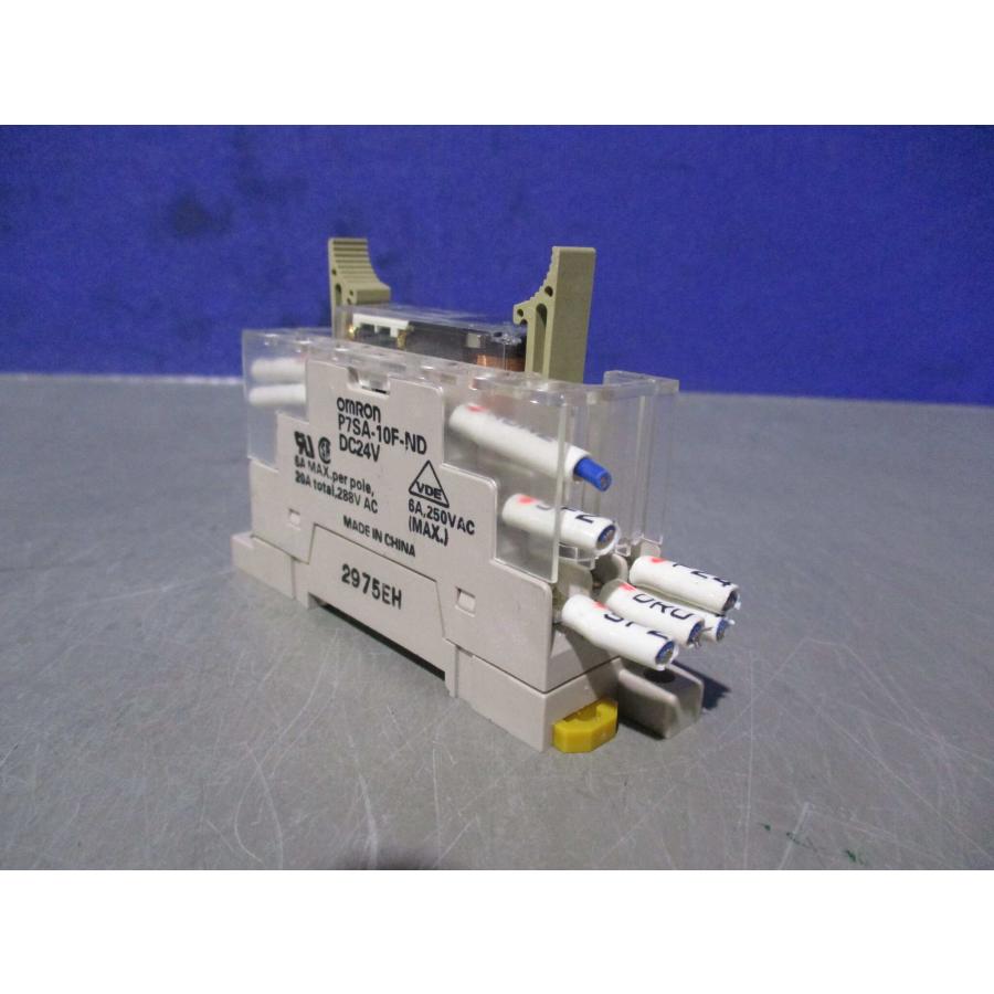 中古 OMRON P7SA-10F-ND DC24V セーフティリレーソケット 6個