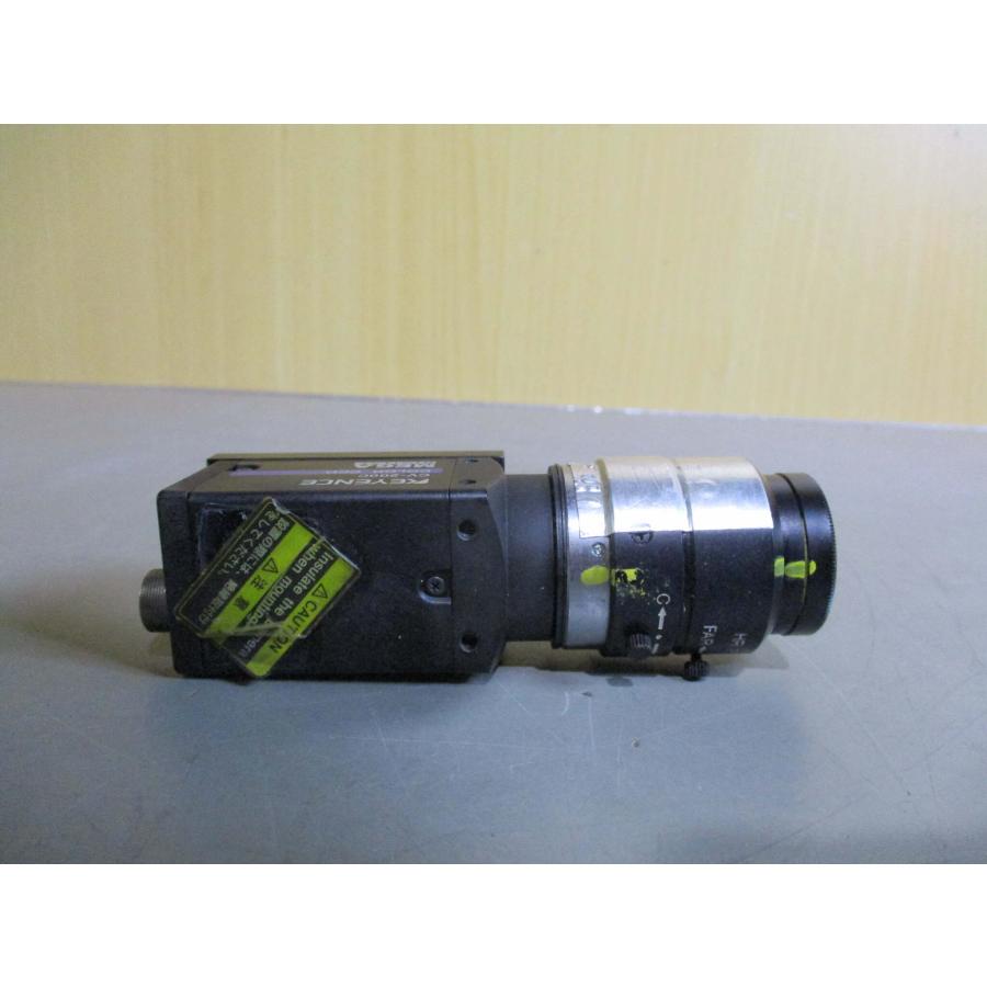 中古 KEYENCE カラーカメラ CV-200C COLOR CCD MEGA DIGITAL レンズ