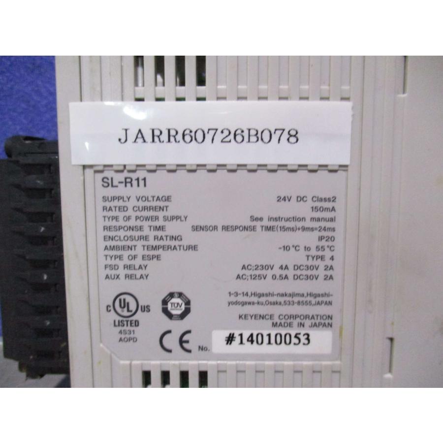 中古 KEYENCE SL-R11 セーフティコントロールユニット (JARR60726B078 