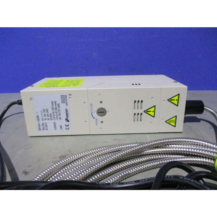 モリテックス　ハロゲン光源装置　MHAA-100w オリンパス　ニコンなどに 中古 MORITEX MHAA-100W-SC ハロゲン光源装置 通電OK (JAVR60410D008