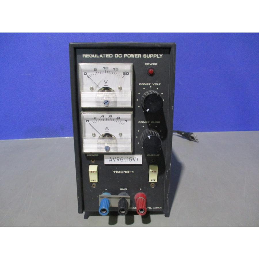 中古 高砂製作所 TM018-1 安定化直流電源 AVR6(15V) (JAZR70129B147