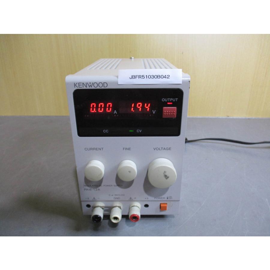 中古 Kenwood PA18-1.2A 直流安定化電源 REGULATED DC POWER 中古 Kenwood PA18-1.2A 直流安定化電源 REGULATED DC POWER