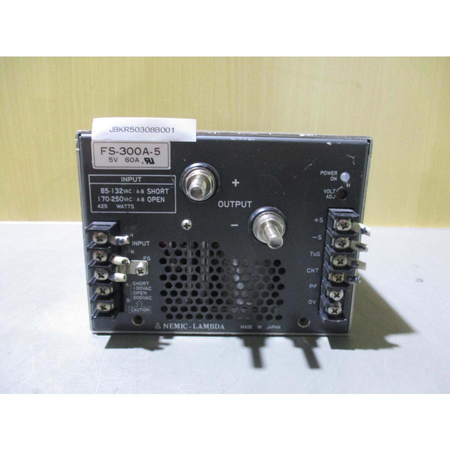 中古 NEMIC LAMBDA POWER SUPPLY FS-300A-5 電源 5V 60A(JBKR50308B001